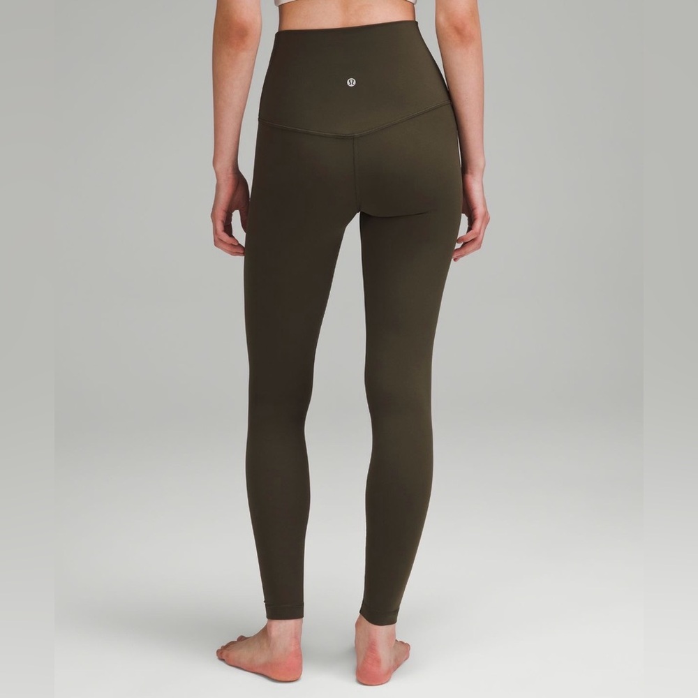 Lululemon Align Leggings - Size 6 - 28 inch inseam - Dark Olive - Picture 3 of 9